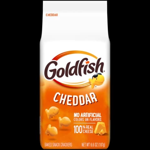 Goldfish Cheddar crackers package