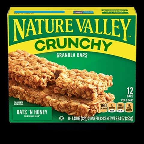 Nature Valley granola bars package