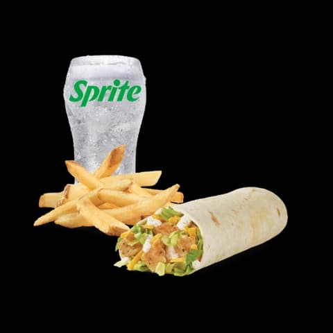Wendy's Grilled Chicken Wrap Combo package