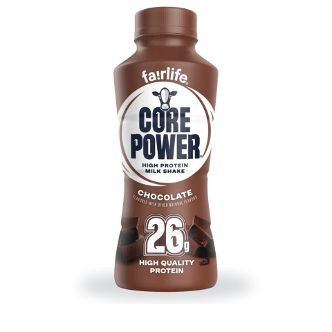 Ready-to-drink recovery shake: fairlife Core Power package