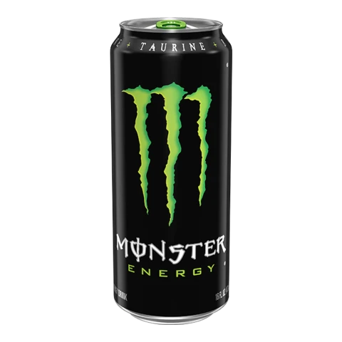 Caffeinated energy drink: Monster Energy Original Green package